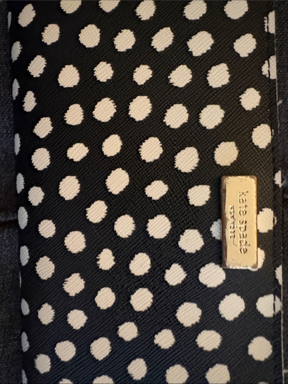 kate spade Black and White Dot Continental Wallet - Picture 5 of 5